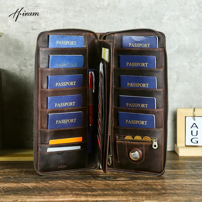 Packs de passeport portefeuille porte-passeport de voyage familial étui à documents organisateur por