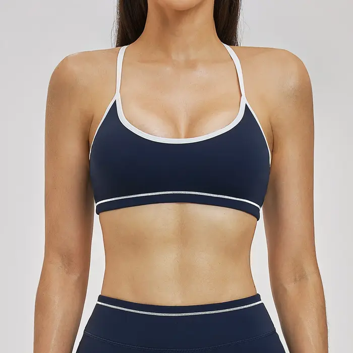 Soutien-gorge de sport pour femme, haut d'entraînement, sous-vêtement de gym, soutien-gorge de cours