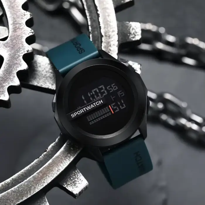 Montre de Sport LED Étanche Multifonction pour Hommes Activités Physiques Entrainements Randonnées Occasions Spéciales