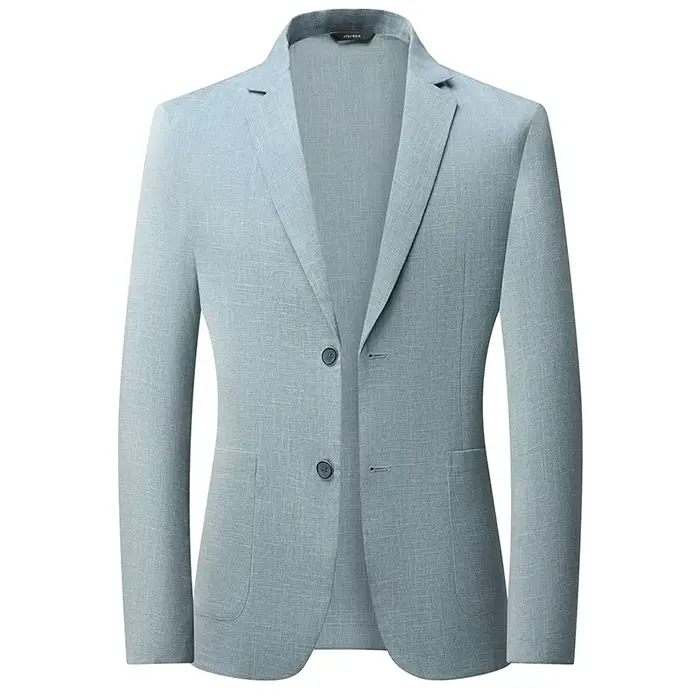 Veste de costume élégante et décontractée pour homme, en soie jacquard de haute qualité, offrant une
