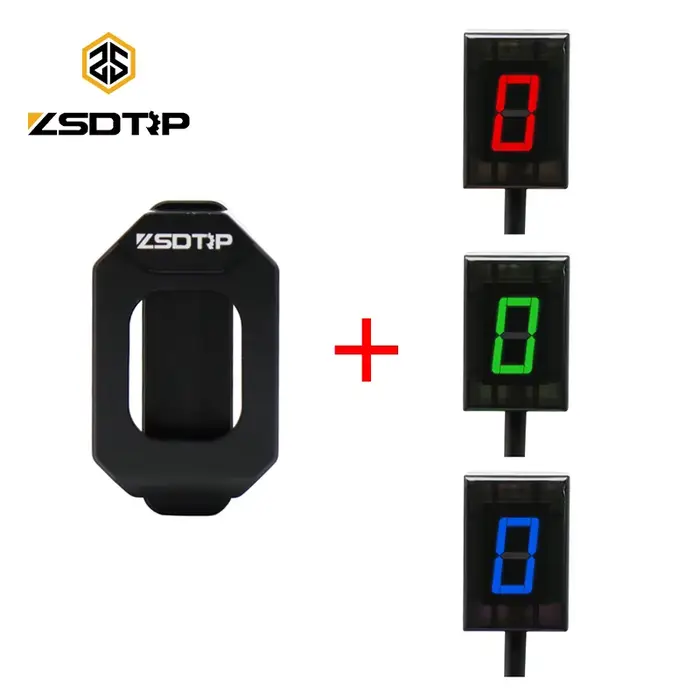 ZSDTRP 6 vitesses universel moto indicateur de vitesse numérique affichage LED levier de changement 