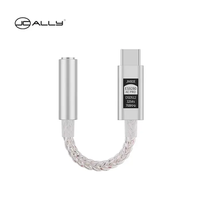 JCALLY JM80E ES9280AC PRO DAC puce Audio numérique portable amplificateur de casque Type C à 3.5 PCM