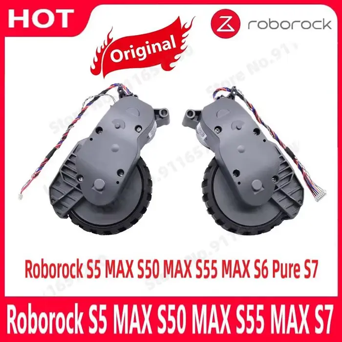 Roborock-Pièces de roues d'aspirateur d'origine, S5 MAX, S50 MAX, S55 MAX, Dock Pure, S7 Stores, Rig