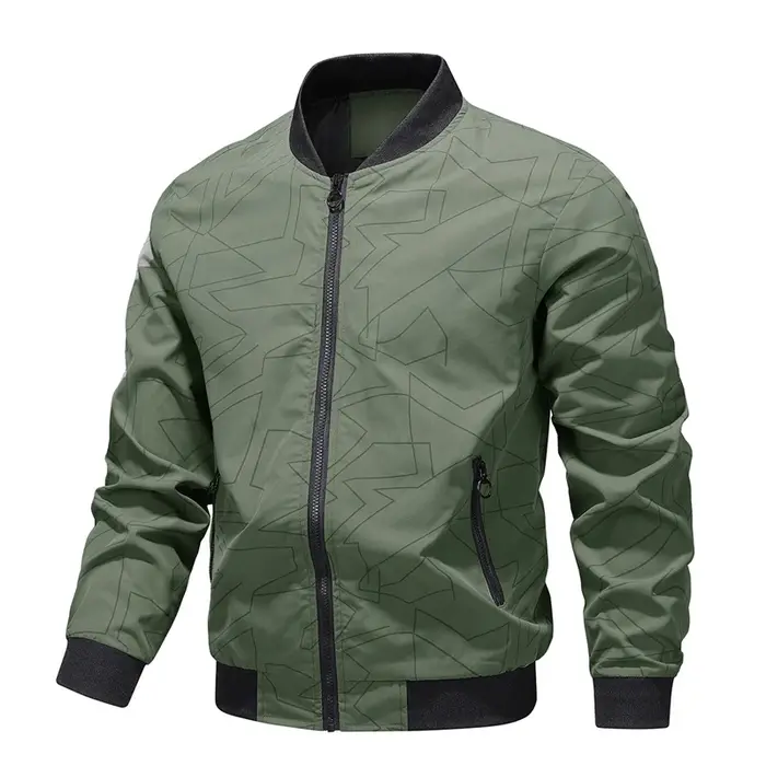 2025 printemps et automne nouveau col de Baseball court ample couleur unie veste hommes d'affaires d