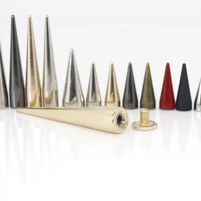 10 pièces en métal Punk pointes cône balle goujons Rivets pour cuir artisanat sac vêtement vêtements