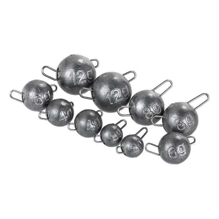 10 pièces/lot pêche Cheburashka plombs gabarit tête balle poids plomb plomb pour leurre souple chang