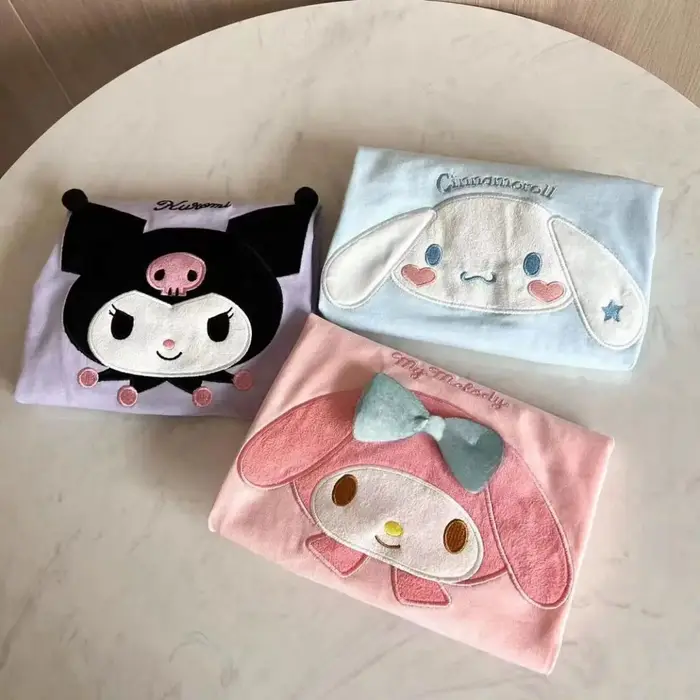 T-Shirt à manches courtes pour filles, dessin animé Sanrio Kuromi My Melody cannelle, vêtements d'ét