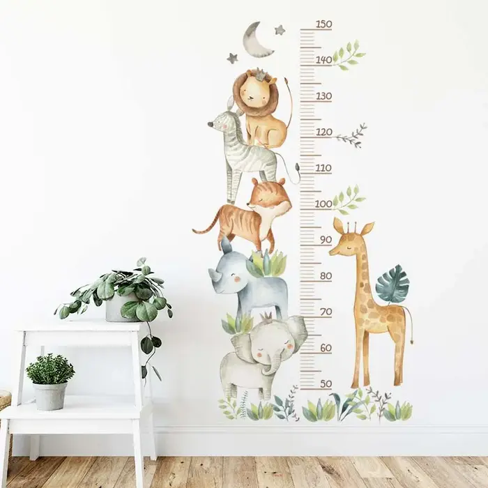 Autocollants Muraux avec Règle pour Chambre d'Enfant, Imperméables, PerfecPVC, Décoration de la Mais