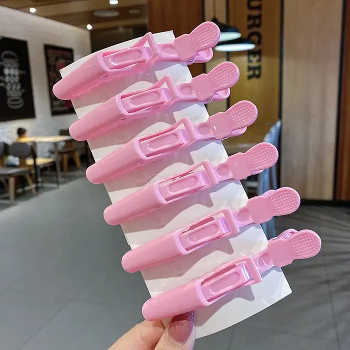 Pinces à cheveux Alligator colorées, 6/8 pièces, pinces pour Salon de coiffure professionnel, épingl