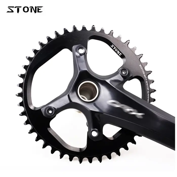 Plateau de vélo simple circulaire en pierre CNC, 34-60T, BCD110, gravier JOWheel pour GRX jasbardage