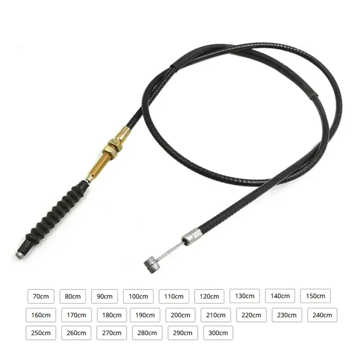 Longueur du câble d'embrayage de moto de 70cm à 300cm pour 50cc 70cc 90cc 110cc 125cc 150cc 200cc 25