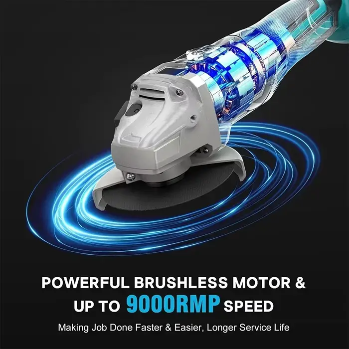 Makita – meuleuse d'angle à percussion sans fil 18V, 125mm, outils électriques de bricolage, Machine