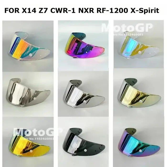 Visière de casque pour SHOEI X-14 X14 Z-7 Z7 CWR-1 CWR1 NPoly RF-1200 RF1200 X-Spirit III XSpirit 3 