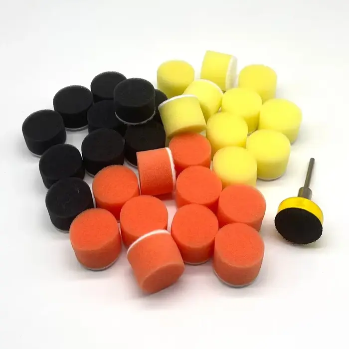 Kit de tampons de polissage pour perceuse à mousse de voiture, 11 pièces, crochet et boucle 1 pouce 