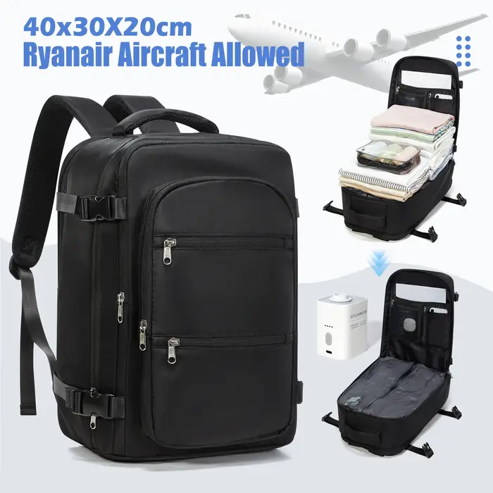 Avion Wizzair 40x30x20 sac à dos Air sous vide Compression sac à dos hommes sac à dos voyage cabine 