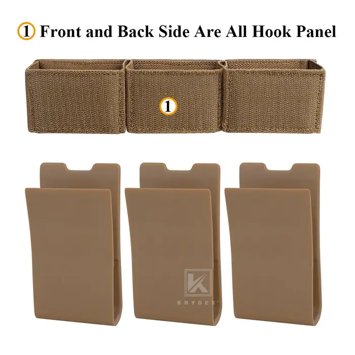KRYDEX tactique élastique 5.56 Triple Double Magazine insérer 7.62 pochette magnétique pour D3CR pla