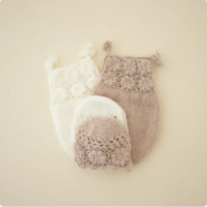 Barboteuse en mohair pour bébé, accessoires de photographie pour nouveau-nés, vêtements photo faits 
