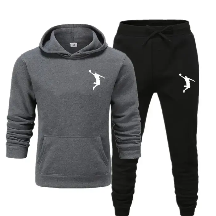 Sport basket-ball marque sweat pantalons de survêtement hommes femmes 2 pièces ensembles survêtement