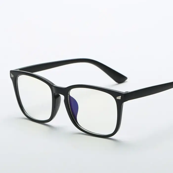 Lunettes carrées unisexes à la mode, lunettes simples à monture complète pour hommes et femmes, prot