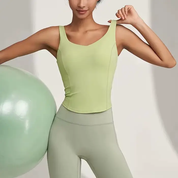 Gilet de sport fitness pour femmes, camisole, beau dos, course à pied, absorbant les chocs, rassembl