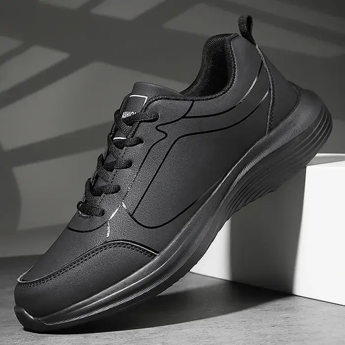Baskets Hommes Hiver Léger Antidérapant - Chaussures Course Marche Respirantes Lacets Souples