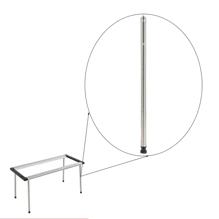 Pieds de Table IGT en Acier Inoxydable, Portables, Extensibles Librement, Durables, Naturels, Access