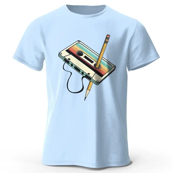 T-Shirt d'été 100% coton imprimé pour hommes, T-Shirt à manches courtes à col rond doux et respirant