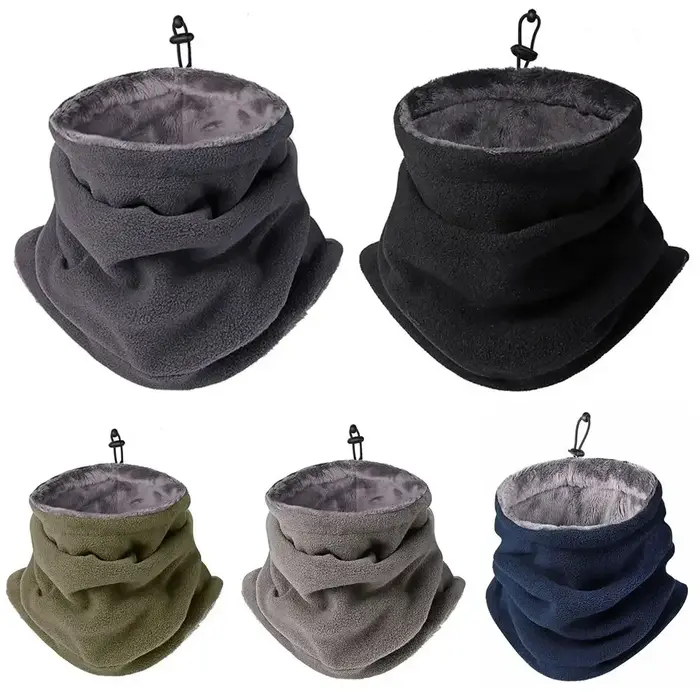 Cagoule d'hiver pour homme et femme, masque facial chaud, écharpe coupe-vent pour le camping, la ran
