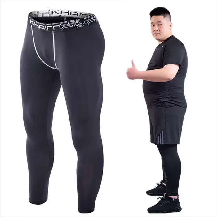 Pantalon slim grande taille homme 5XL à 7XL - Legging fitness running basket yoga