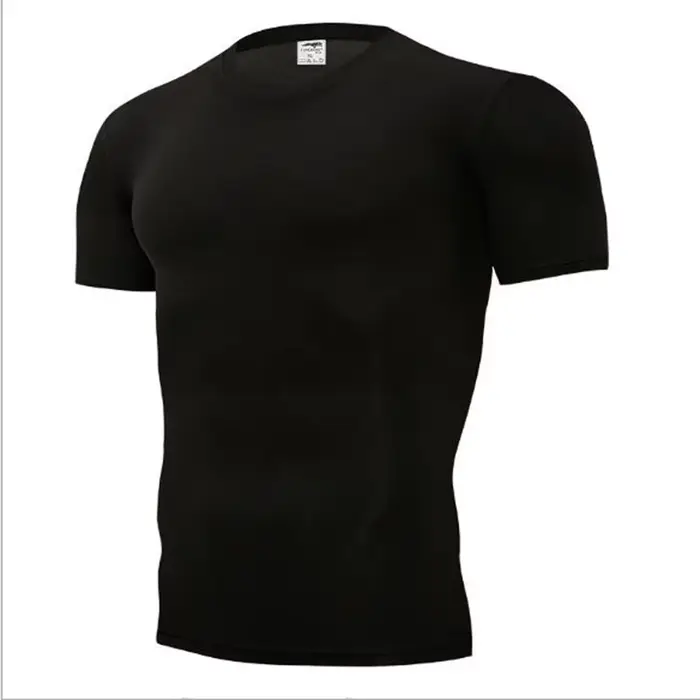 T-shirts de Compression pour hommes, maillot de football à séchage rapide, vêtements de Sport serrés