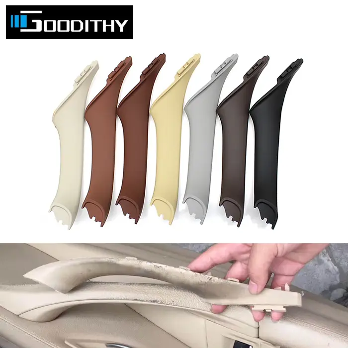 Poignées intérieures de voiture gauche droite, Beige et noir, panneau intérieur de porte de passager