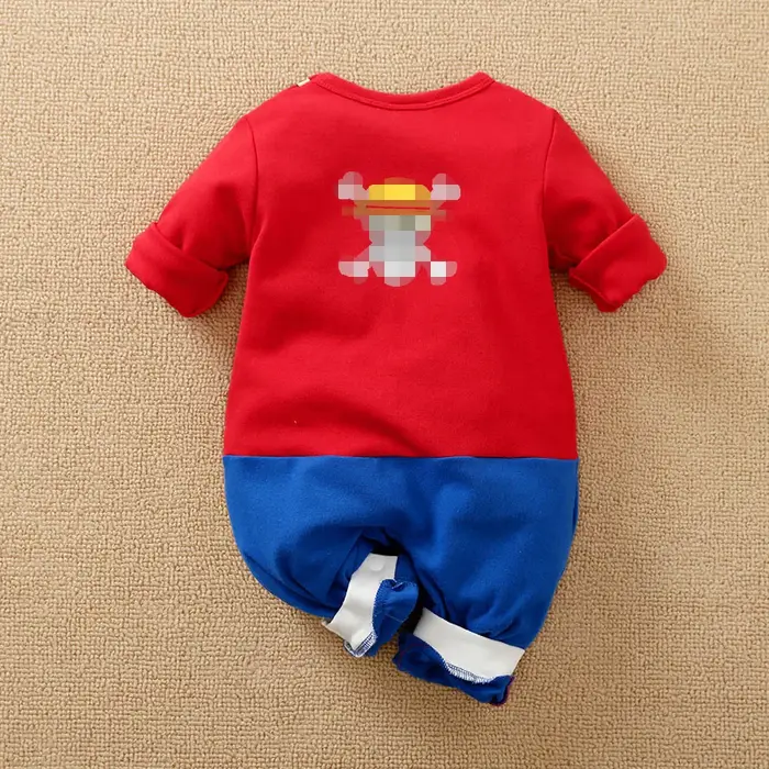 Costume pour bébé fille et garçon, vêtements Anime, barboteuse pour nouveau-né, Luffy Akatsuki végét