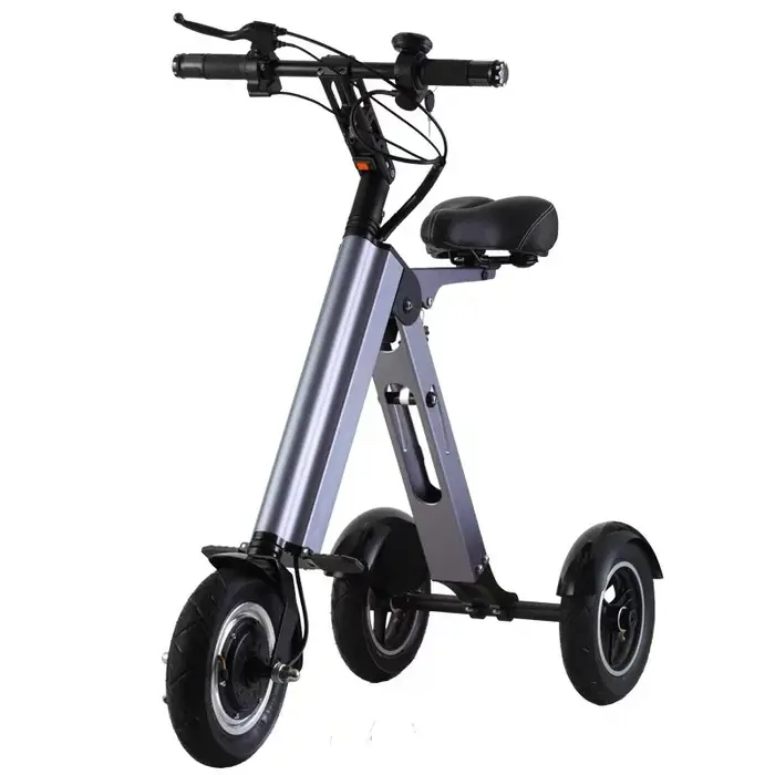 Nouveau adulte loisirs lumière électrique saleté vélo Mini petit Portable pli Tricycle électrique pe