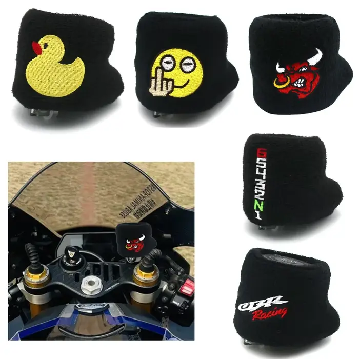 Couvercle de réservoir de frein à huile liquide avant de course de moto, chaussette pour Honda CBR 1