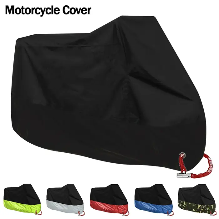 Housse de moto imperméable toutes saisons, anti-poussière, protection UV, pour l'extérieur et l'inté