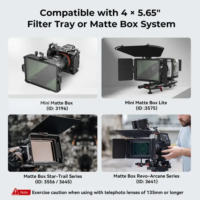 SmallRig CINE-Filtre à brouillard blanc 5.65, verre B270, compatible avec boîte de 256, 4x1/8 pouces