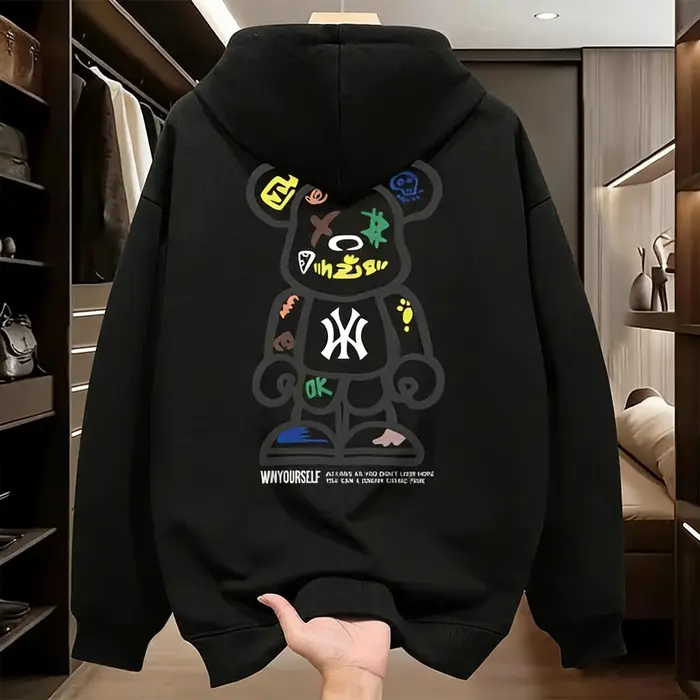 Nouveau design 2026 – Sweat à capuche sport pour homme – T-shirt décontracté et tendance coupe ample