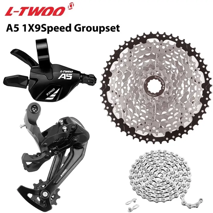 Groupe transmission LTWOO A5 1x9 vitesses - Dérailleur cassette 36T-50T pour VTT tout terrain