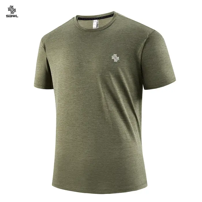 SBWL mode football style hommes en plein air course fitness ample à manches courtes T-shirt respiran