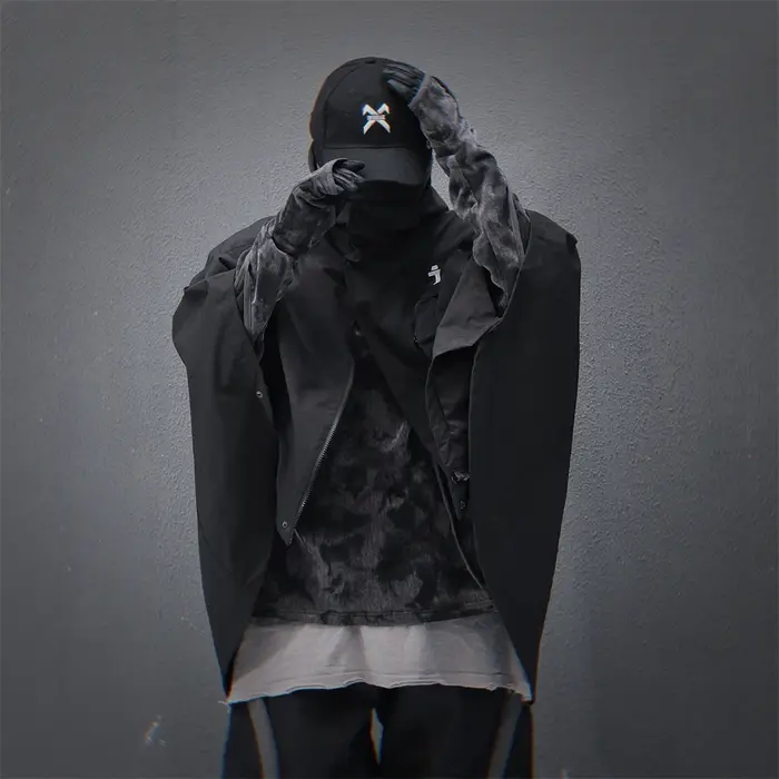 Techwear-Veste à Capuche Fonctionnelle pour Homme, Coupe-Vent Vintage, Streetwear, Hip Hop, Harajuku