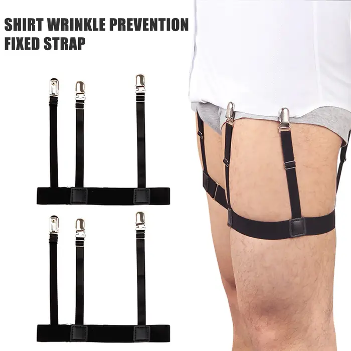Porte-jarretelles GNE confortable pour femme, bretelles de verrouillage pour chemise, clips d'escali