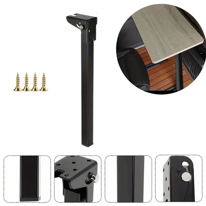 Pied de Table pliable de 70cm, Table à dîner pour camping-car, pied de Support pliant en métal, Supp