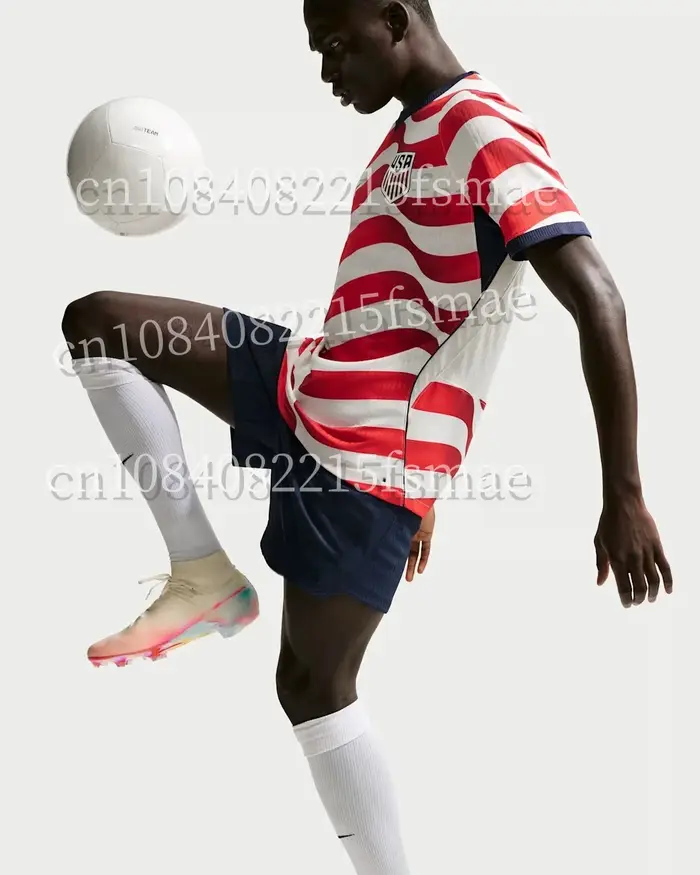 Maillot de football style américain 2026, rayé rouge et blanc, tenue d'entraînement sportive pour ho