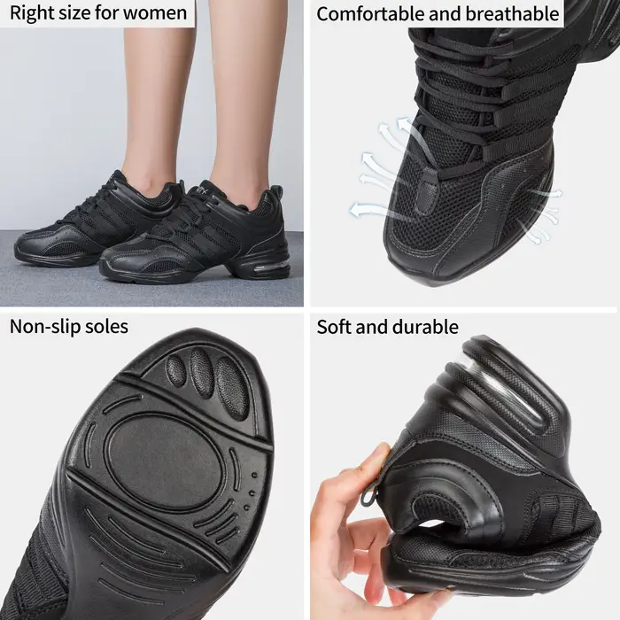 Ociadans-Chaussures de danse à l'offre elles souples pour femmes, chaussures de jazz modernes, tissu