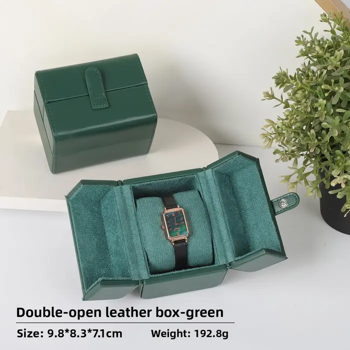 Boîte de rangement de montres de luxe pour hommes et femmes, 1/2/3 emplacements, double ouverture, p