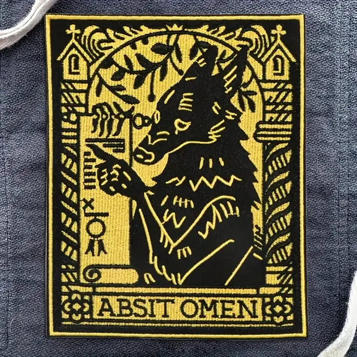 Patch brodé de fleurs Vintage loup, 1 pièce, Badge d'inspiration d'animaux Punk, cadeau à repasser s