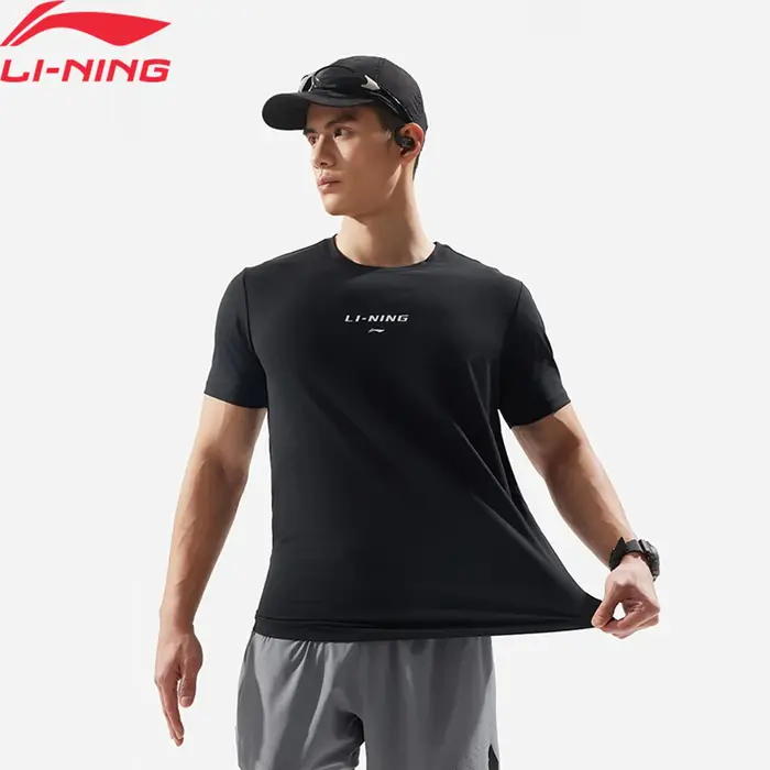 Li-ning hommes entraînement sport T-Shirt à sec ULTRA coupe régulière 100% Polyester Fitness doublur