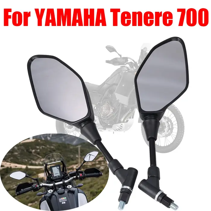 Rétroviseurs Latéraux pour YAMAHA Tenere 700, Accessoires pour Compte à Comte Z700, Compte Z690, T7,