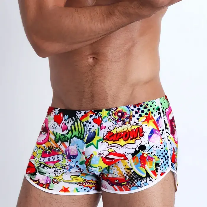 Short de bain homme mode dessin animé - Séchage rapide plage surf sport été