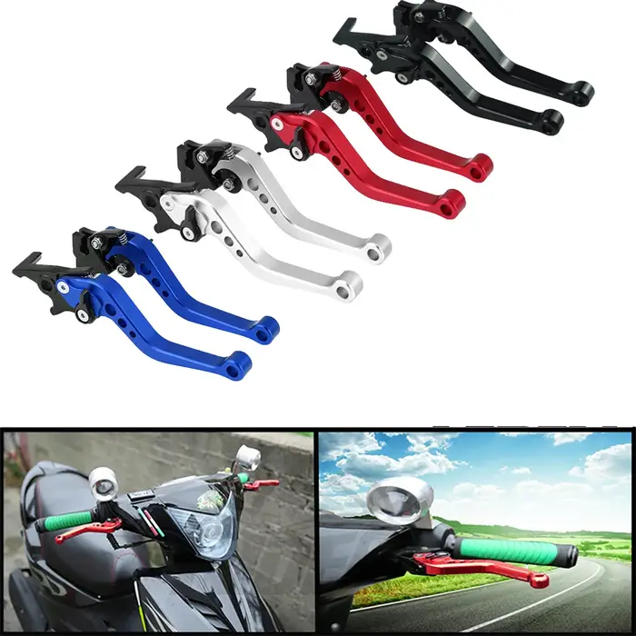 Leviers de frein universels pour moto, klaxon modifié, levier à main réglable, accessoires de moto, 